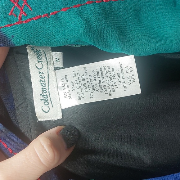 Coldwater Creek Silk Jacket Medium - Picture 7 of 7